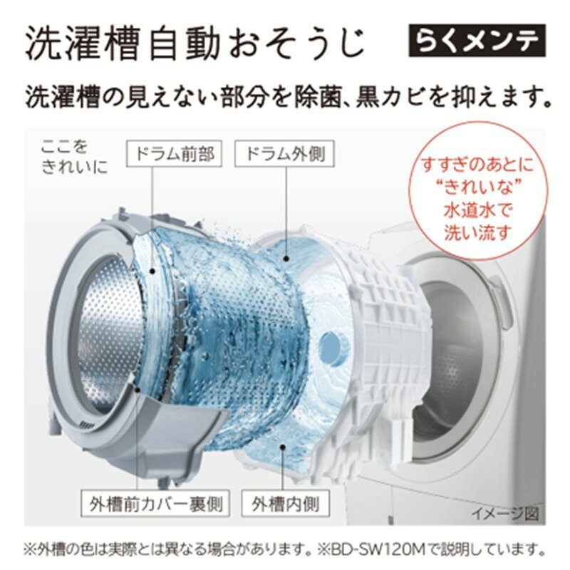 【ふるさと納税】【ドラム式洗濯乾燥機ビックドラム】BD-SV120M L(W)【沖縄県、離島への配送不可】 【 洗濯機 HITACHI 日立 家電 茨城県 日立市 】の画像2